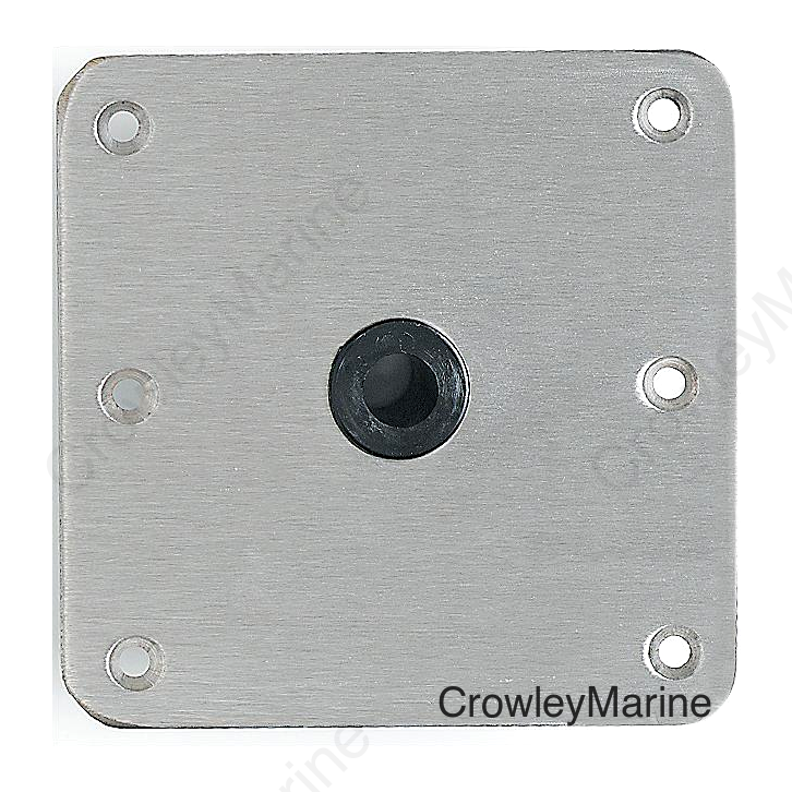 Attwood Lock-N-Pin Base Plate 7" X 7" w/Bronze Bushing