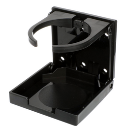 Seachoice Folding Drink Holder, Adjustable, Boat, Black thumbnail-0