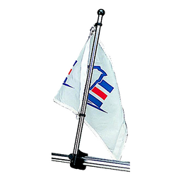 SeaDog Adjustable Rail Mount Flagpole | Injection Molded Nylon / Stainless