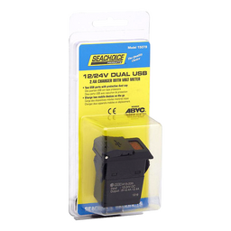 Seachoice Dual USB Voltmeter, 12-24V thumbnail-1