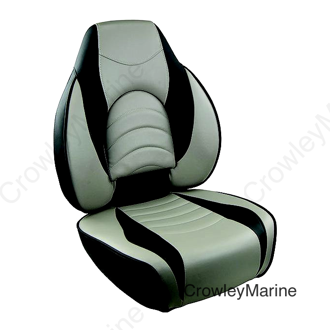 Springfield 10416341 Fish Pro High Back Seat, Charcoal/Gray