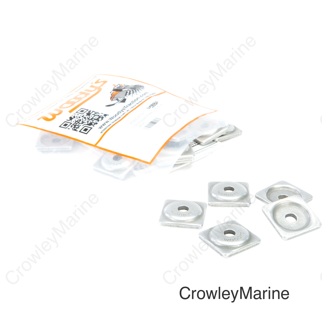 DIGGER SUPPORT PLATES SQUARE ALUM. 5/16" 24/PK