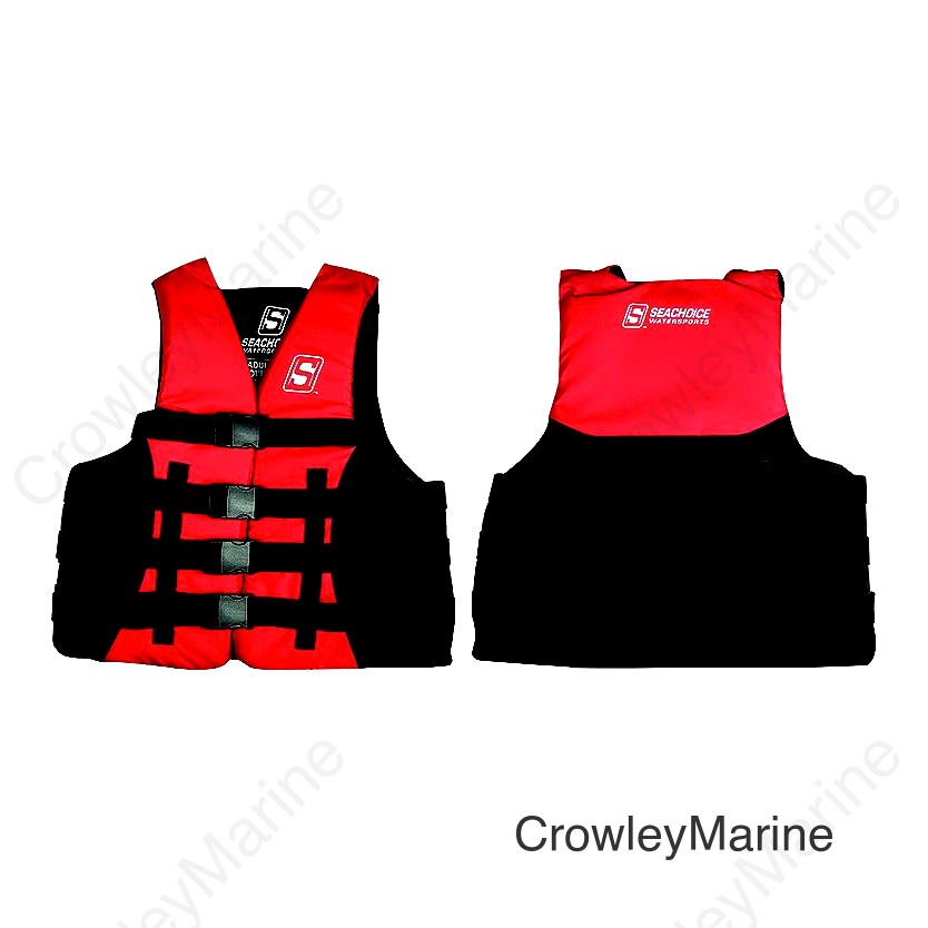 Seachoice Evoprene Multi-Sport Life Jacket - XL - Red/Black, Fits Chest 40-44 in, USCG Level 70