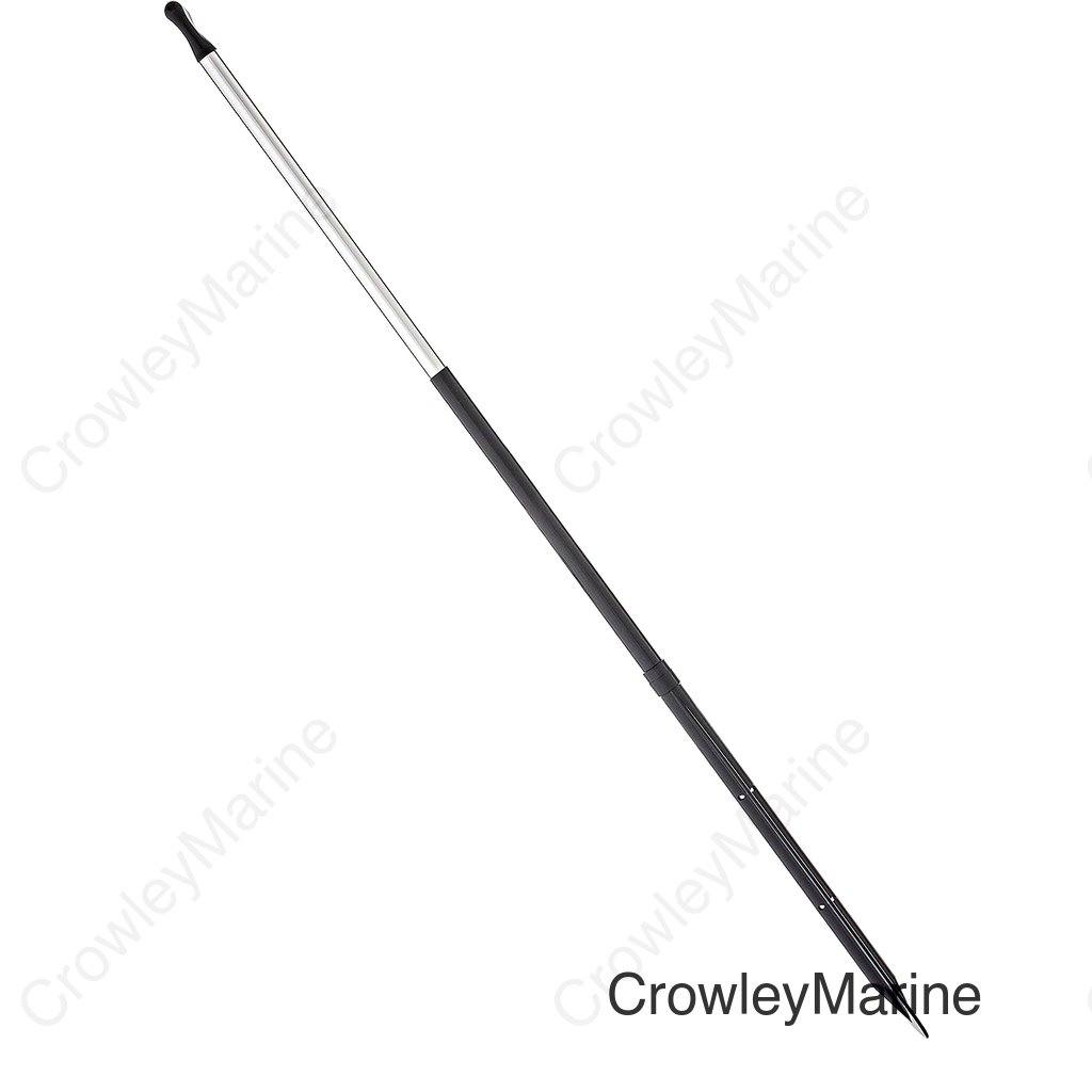 Seachoice 5 Ft. Synthetic Paddle w/ Aluminum Shaft, 1 In. Diameter Shaft, Palm Grip, 22 In. X 6-1/8 In. Blade, Black