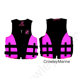 Seachoice Evoprene Multi-Sport Life Jacket - Youth - Pink/Black, USCG Level 70