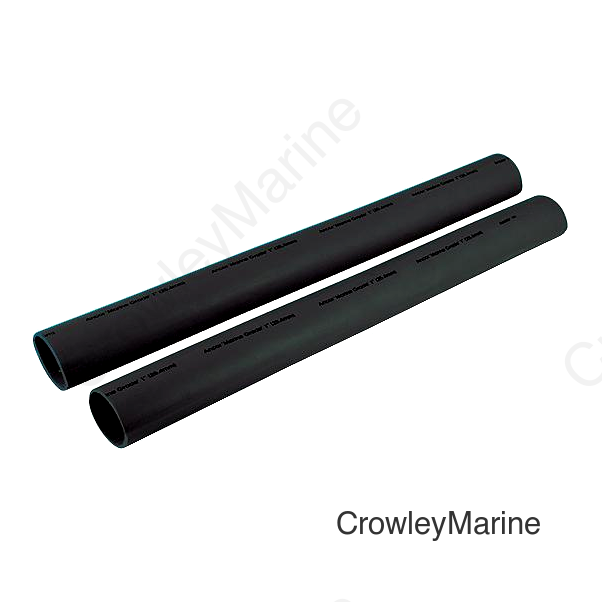 Ancor 327106 Marine Grade Heat Shrink Heavy Wall Battery Cable Tube For 2-4/0, 1" x 6" (2/Pack), Black