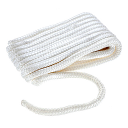 Seachoice Double Braid Nylon Dock Line, White, 5/8 in. X 35 Ft., 15 in. Eye Splice, Pre-Shrunk, Heat Stabilized thumbnail-4
