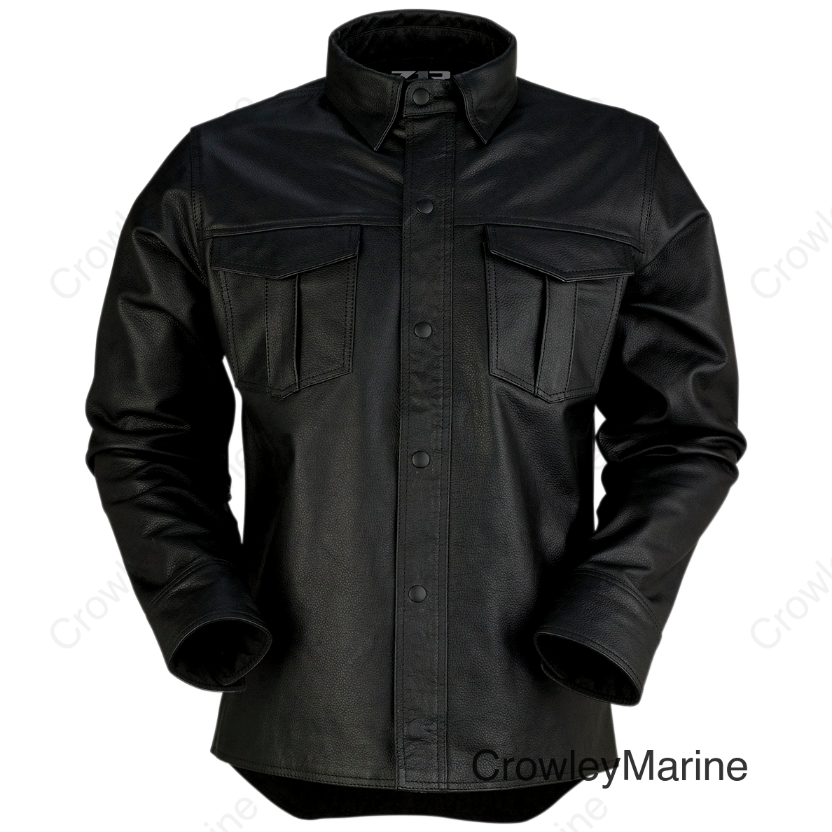 SHIRT LTHR MOTZ BLK 2X