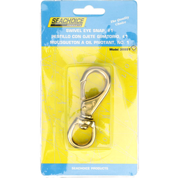 Seachoice Swivel Eye Snap, Cast Brass, Size #1, 3-1/4 In. Long, 5/8 In. ID Eye thumbnail-5