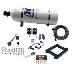 Nitrous Express Dominator Gemini Pro-Power Alcohol Nitrous Kit (100-500HP) w/15lb Bottle thumbnail-1