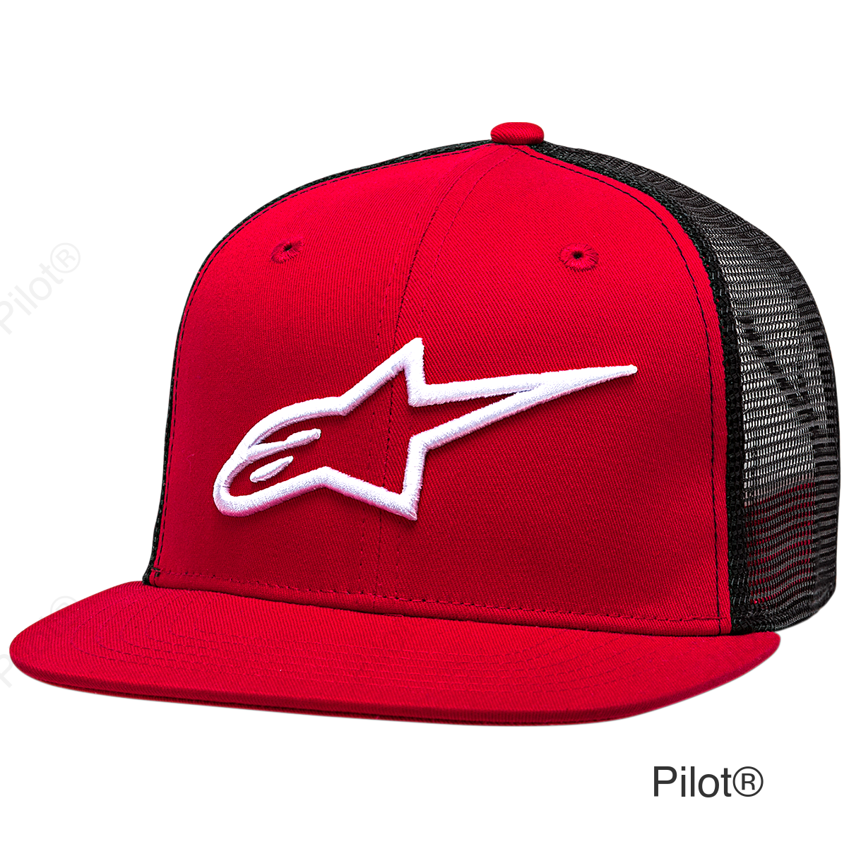 Corp Trucker Hat - Red/Black - One Size