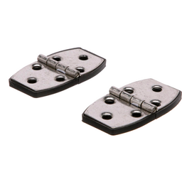 Seachoice Marine-Grade Utility Hinges, 304 Stainless Steel w/ Black Nylon Base Plate, 2-7/8 In. X 1-1/2 In., Pack of 2 thumbnail-4