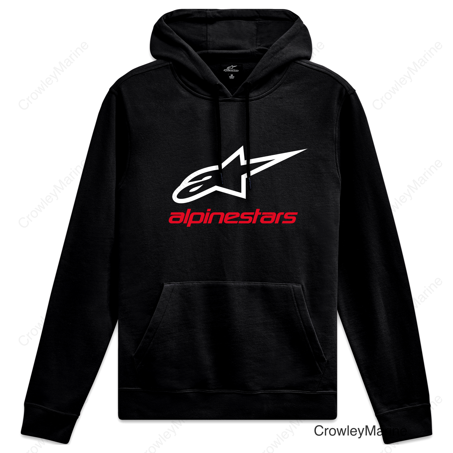 ALWAYS 2.0 HOODIE BLACK/WHITE/RED MD