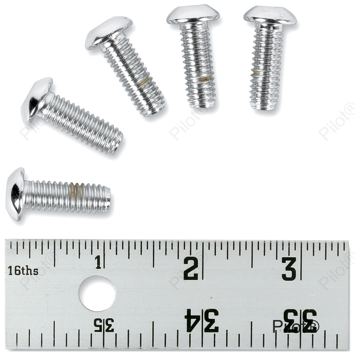 Rotor Bolt Set - Cast - Chrome
