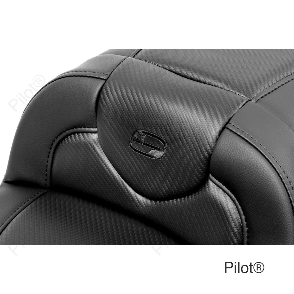 Roadsofa™ Extended Reach Seat - with Backrest - Carbon Fiber - FLTR/FLHX '23-'24