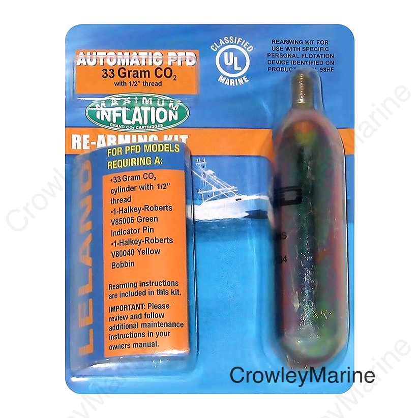 Seachoice 85750 33G Automatic Re-Arm Kit For Inlatable Vests 85860/85840/85640/85660