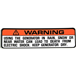 LABEL, RAIN WARNING