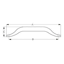 SeaDog Surface Mount Hand Rail | Formed 304 Stainless Steel | 1" Outside Diameter | 5/16" Fastener thumbnail-1