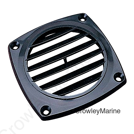Sea-Dog 3373161 Flush Hose Vent, A: 2-13/16" , B:2-3/4", C:3-11/16", D:5/16", Hose/ Hole Size: Up to 3", Black