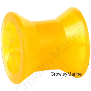 Marine Roller Spool-Type 3" Amber PVC, 1/2" Hole (404910)