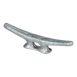 Seachoice Open Base Dock Cleat, Galvanized Gray Iron, 8 In. thumbnail-1
