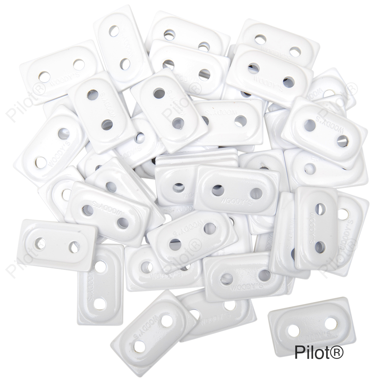 Support Plates - White - 48 Pack