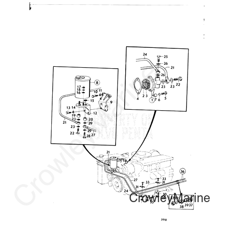Lock Nut - Volvo Penta (950352)