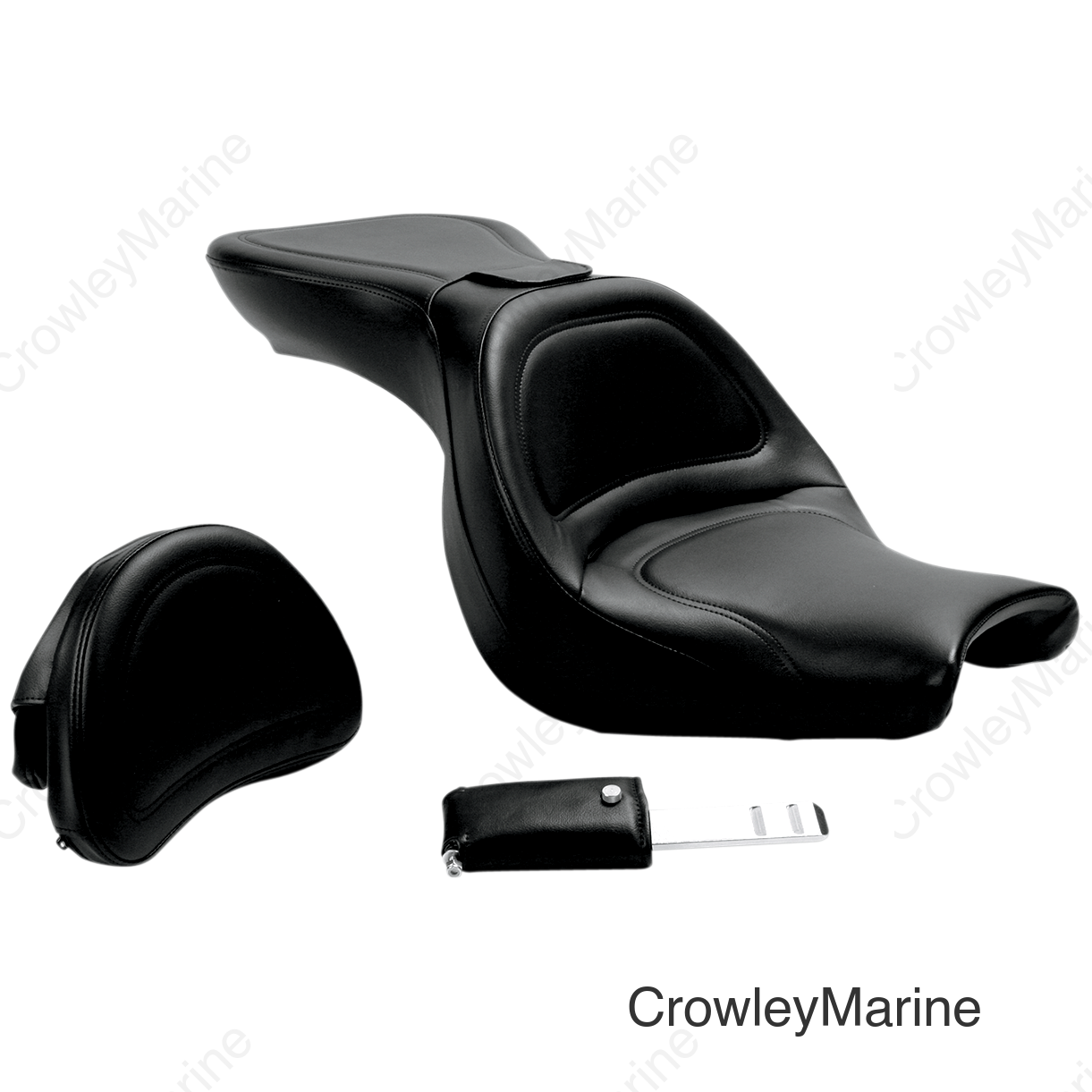 Seat - Explorer™ - with Backrest - Stitched - Black - V750 Aero