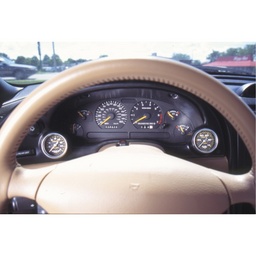 Autometer 94-00 Ford Mustang 52mm Black Dual Instrument Cluster Bezel thumbnail-0