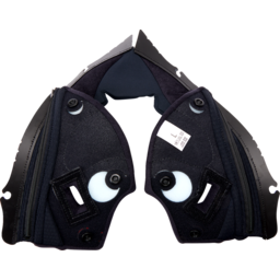 Pista GP RR Cheek Pads - Black/Red - Large thumbnail-0