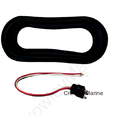 Accessory Grommet & Pigtail, 6" Oval, Packaged (442771)