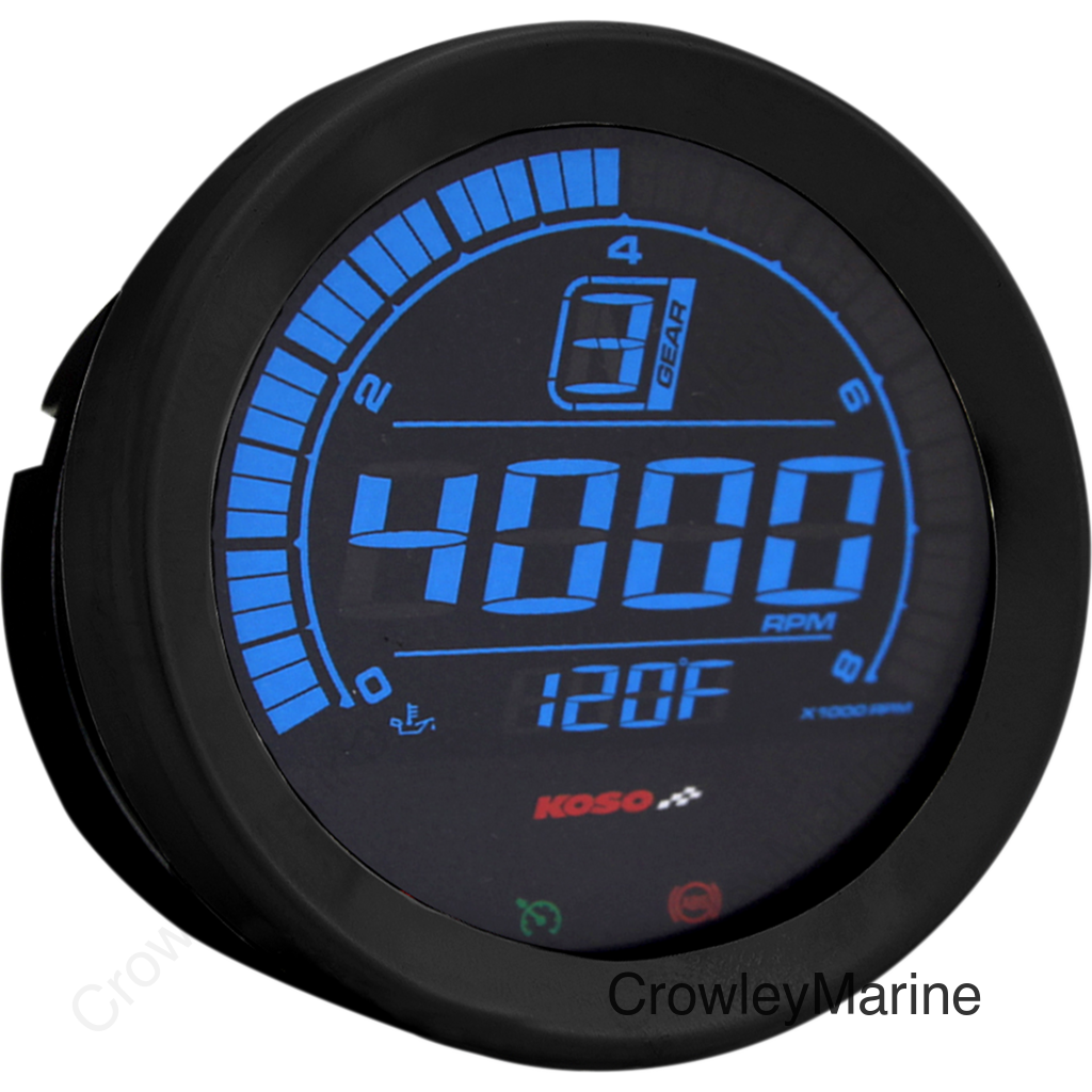 4" Tachometer - Black