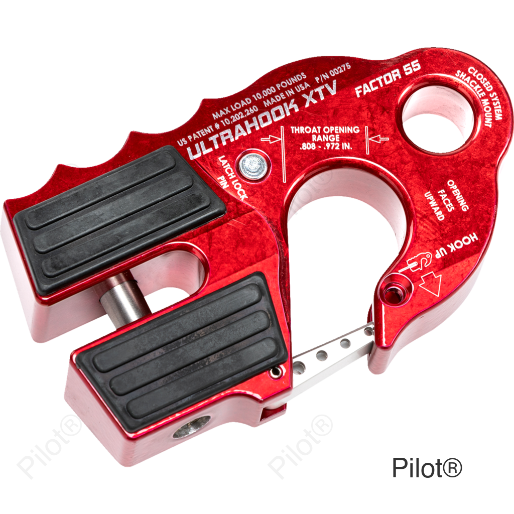 UltraHook XTV Winch Hook - Red