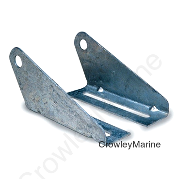 Marine Roller Bracket, Split Panel, Galvanized, One Pair (LH/RH) (407036)