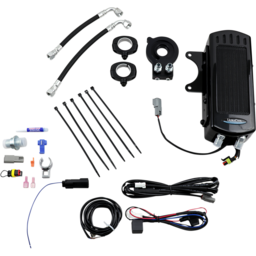 Frame Mount Oil Cooler Kit - Gloss Black - M8 Touring/Trike thumbnail-2