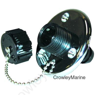 WASHDOWN FITTING-Chrome FLANGE (WD-1CP-DP)