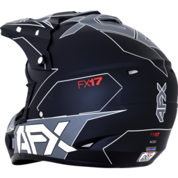 FX-17 Helmet - Aced - Matte Black/White - Large thumbnail-4