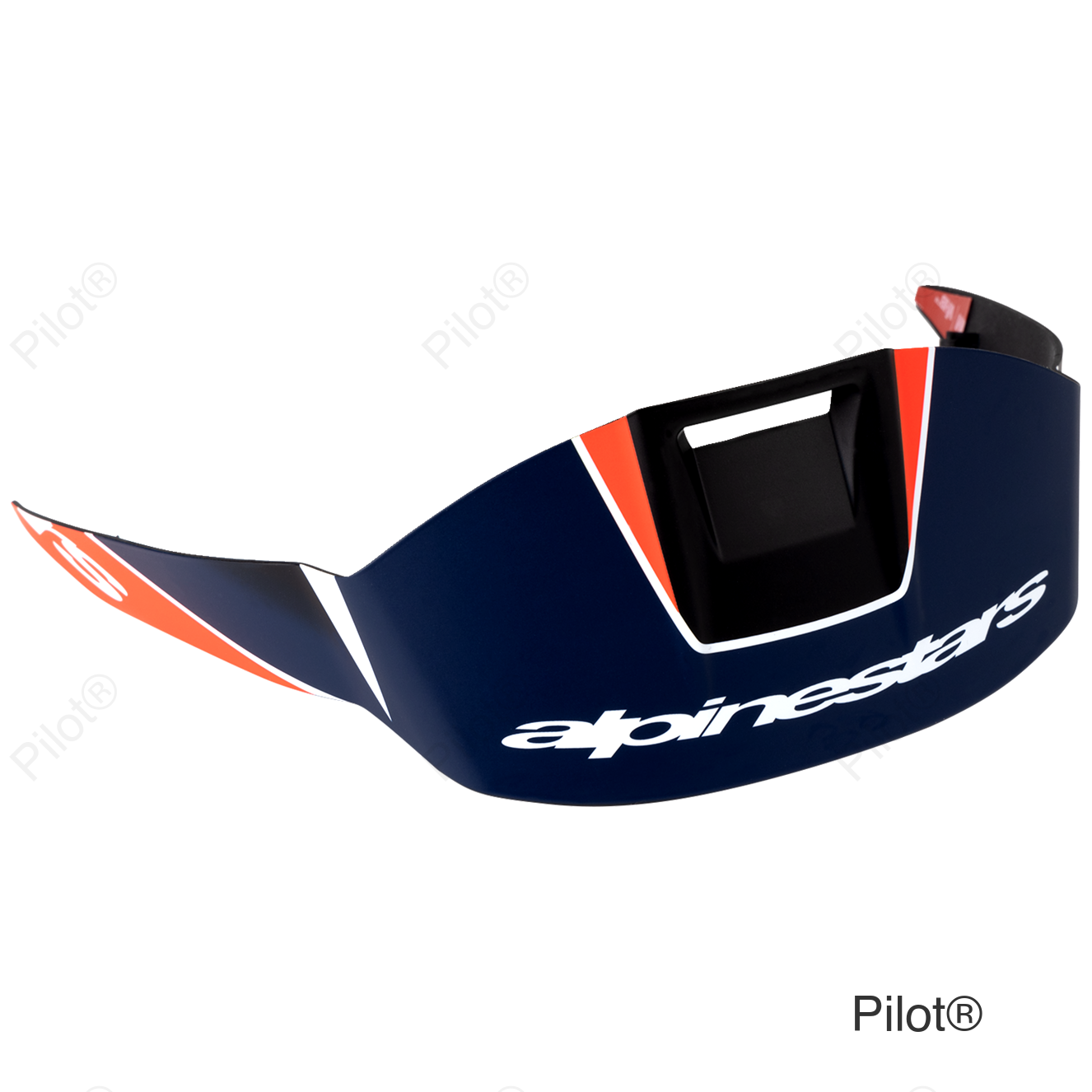 Supertech R10 Spoiler - Standard - Team - Matte Black/Carbon Red Fluo/Blue