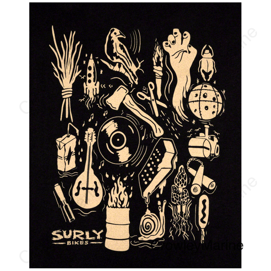 Surly Stamp Collection Women's T-Shirt - Black Medium