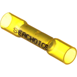 Seachoice Heat Shrink Butt Connector Wire, Solderless, Fits 12-10 Wire Range, Yellow, Pack of 25 thumbnail-0