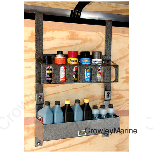 Rack'Em Lubrication Rack & Bin For Enclosed Trailer (350821)