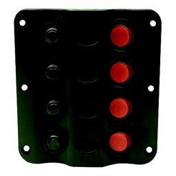 Seachoice LED 12V 4-Switch Distibution Panel, Pre-Wired, Boat Panel Mount thumbnail-2