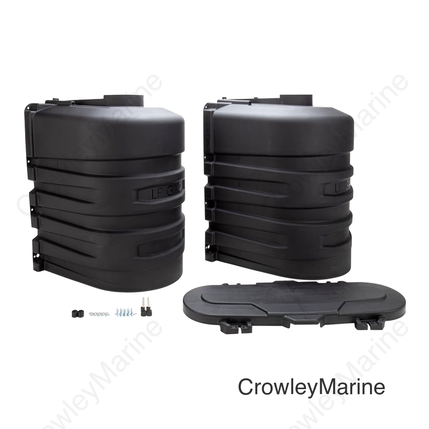 PROPANE TANK COVER DBL 30# BLK