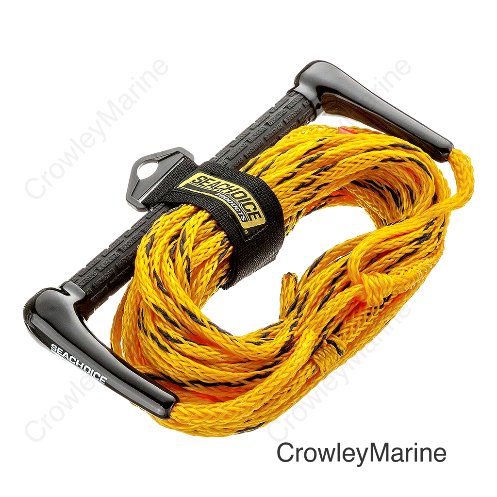 Seachoice Water Ski Rope, 75 Ft. Long, 12 In. Handle w/ Textured Rubber Grip
