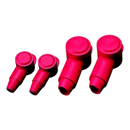 PVC Terminal Cap Red (8-2 ga.), Pair thumbnail-0