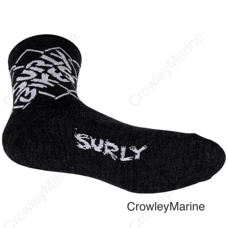 Surly On the Fence Socks - Charcoal Medium