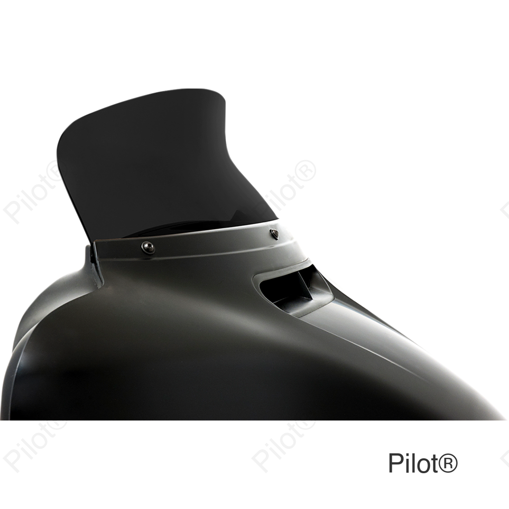 Spoiler Windshield - 6-1/2" - Dark Black Smoke - FLH
