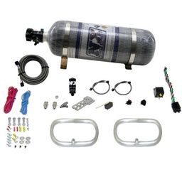 Nitrous Express Dual Ntercooler Ring System (2 - 6 x 6 Rings) w/Composite Bottle thumbnail-0