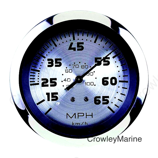 Sierra Sterling Series 3" Stainless Steel Pitot Type Speedometer Gauge with "G" Sender Code