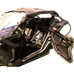Soft Full Doors - Rear Window - Black - Can-Am X3 thumbnail-3
